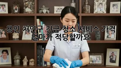 용인 처인구 긴급 청소 서비스 가격, 얼마가 적당할까요?