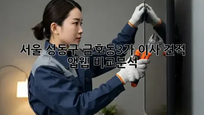 서울 성동구 금호동3가 이사 견적: 앱/웹 비교분석